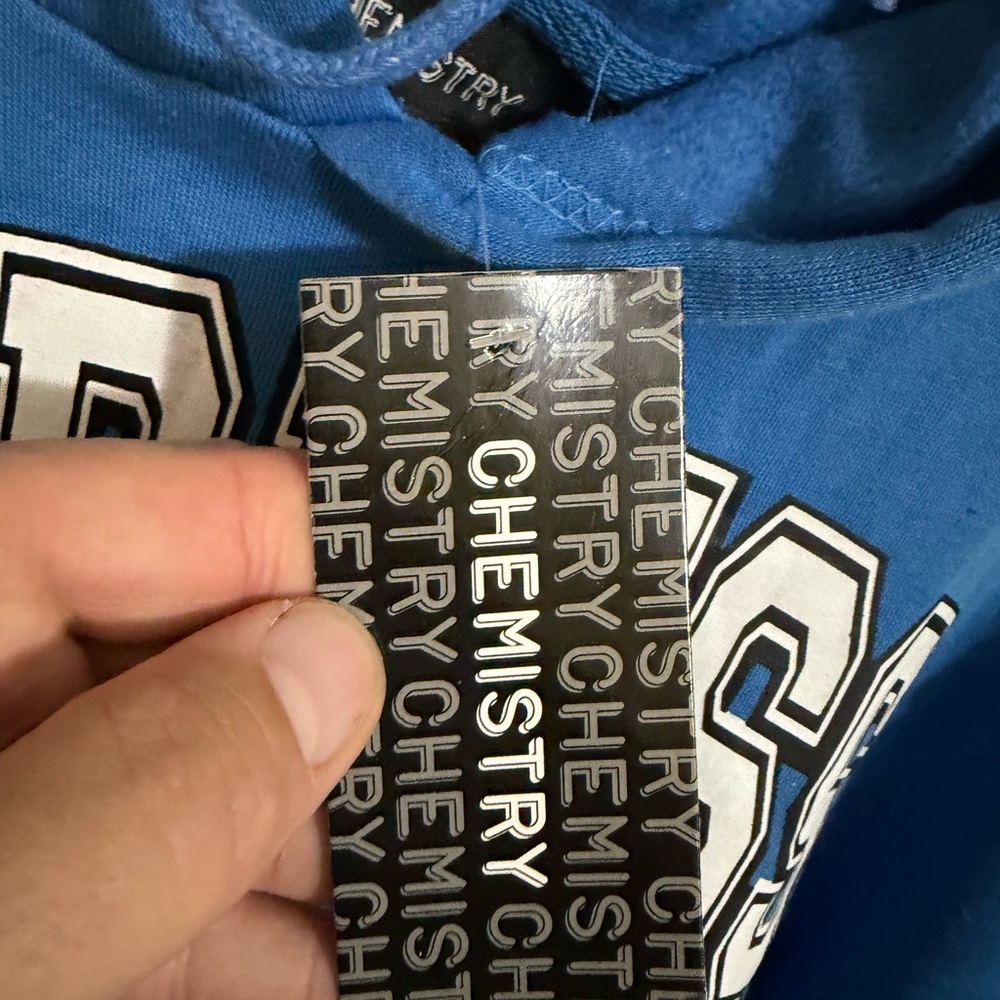 Fearless Blue Hoodie men’s Medium new - Picture 3 of 3